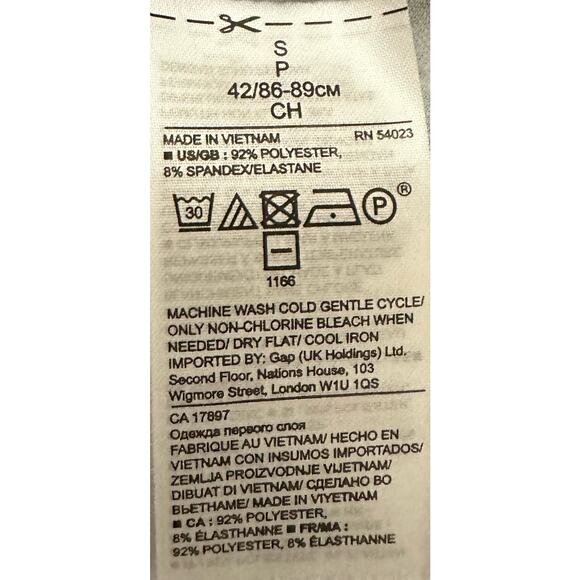 Banana Republic Top Size Small Floral Boat Neck Off Shoulder Butterfly Sleeve - Picture 3 of 8